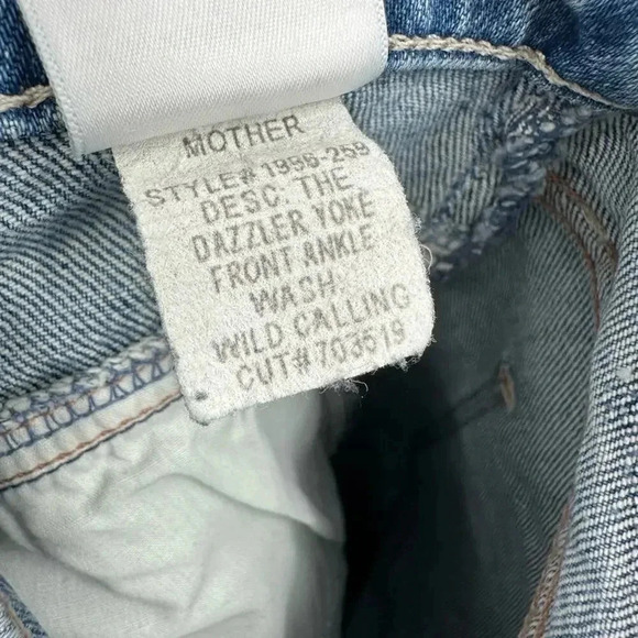 MOTHER The Dazzler Yoke Front Ankle in Wild Calling size 26 B730 - Picture 6 of 6